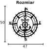 Róża wiatrów Kotwica DEKORACJA ŚCIENNA obraz na ścianę